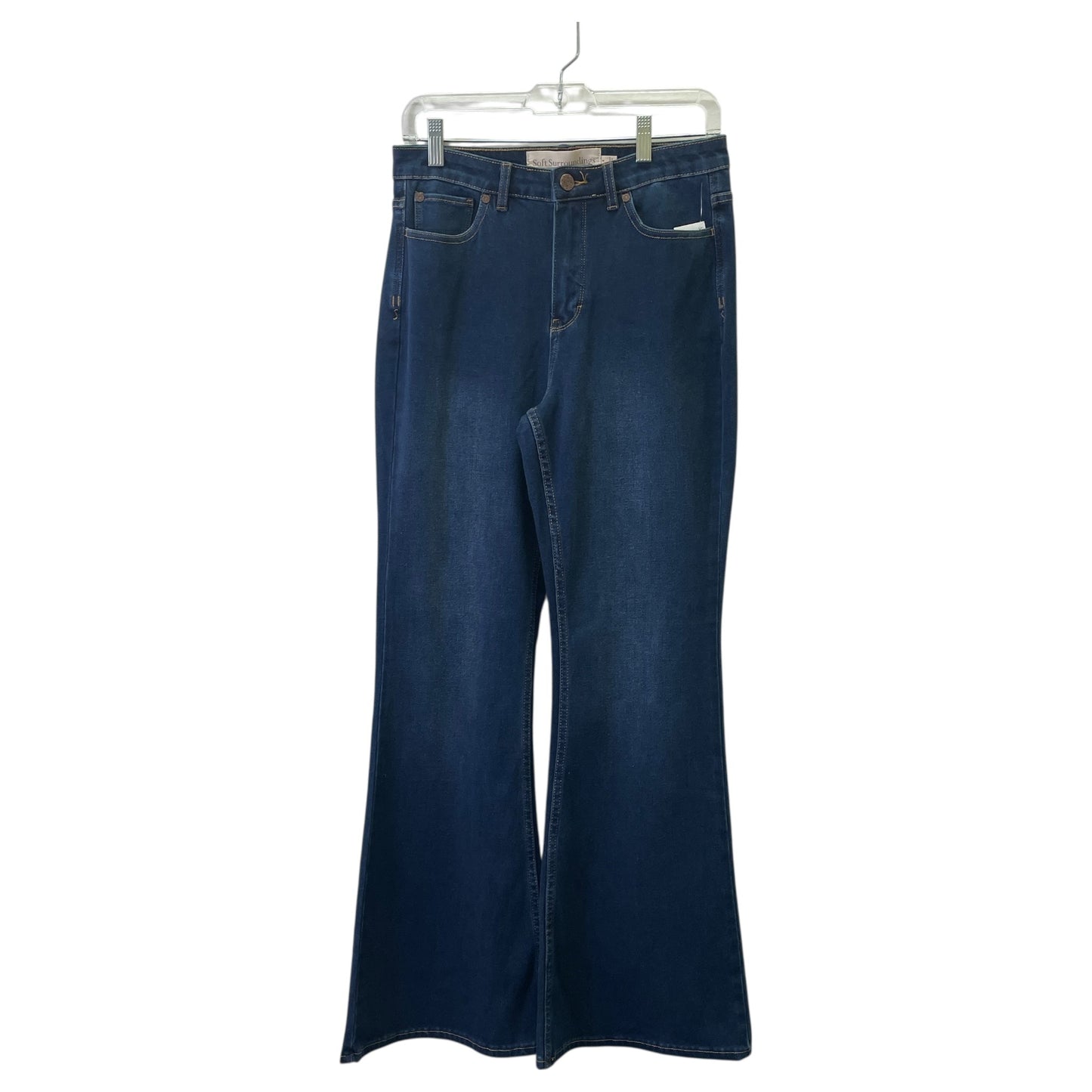 Jeans Flared By Soft Surroundings In Blue Denim, Size:6