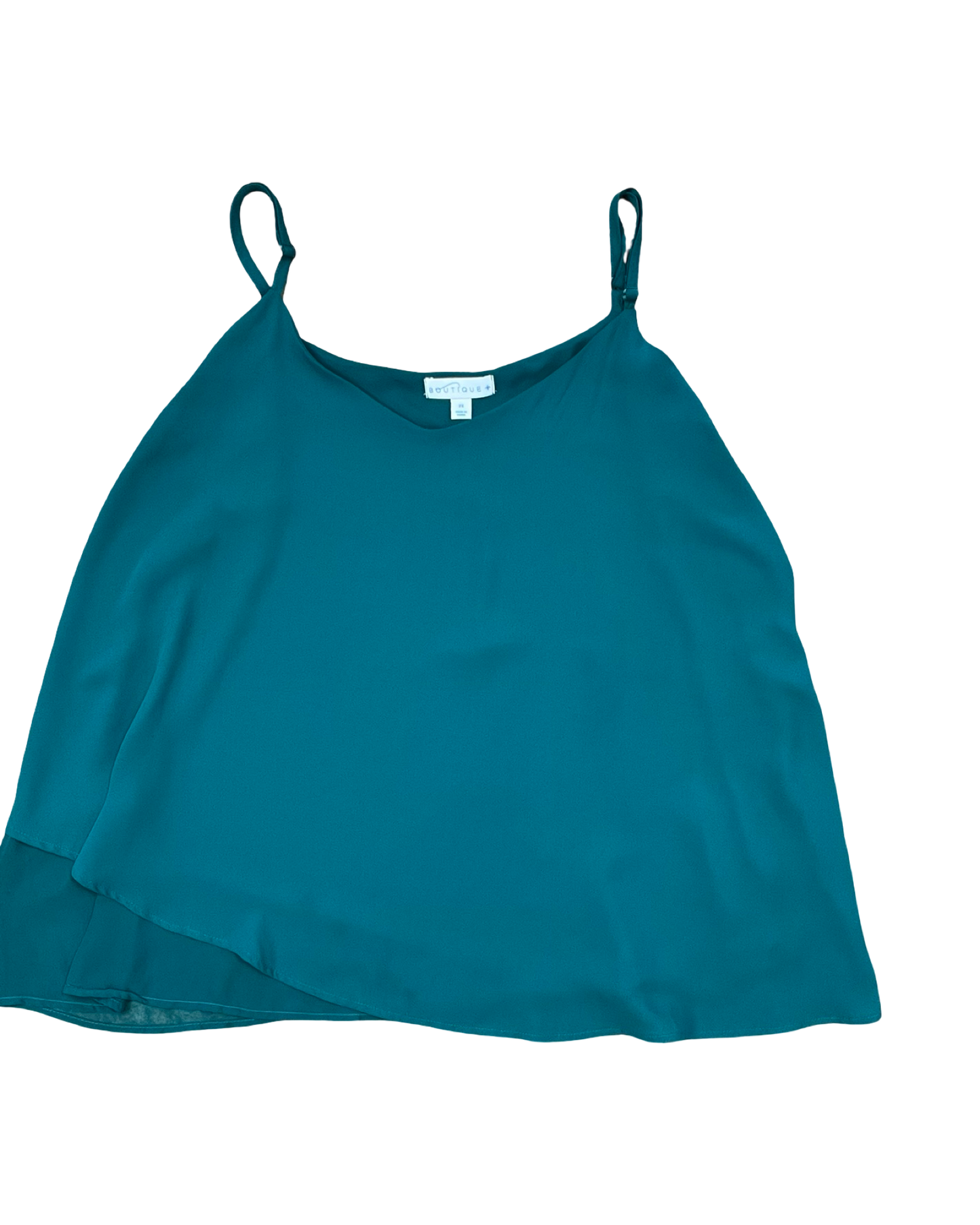 Top Sleeveless By Boutique + In Green, Size:2X