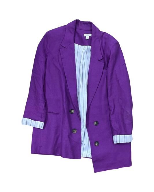 Blazer By Jules & Leopold In Purple, Size:Sp