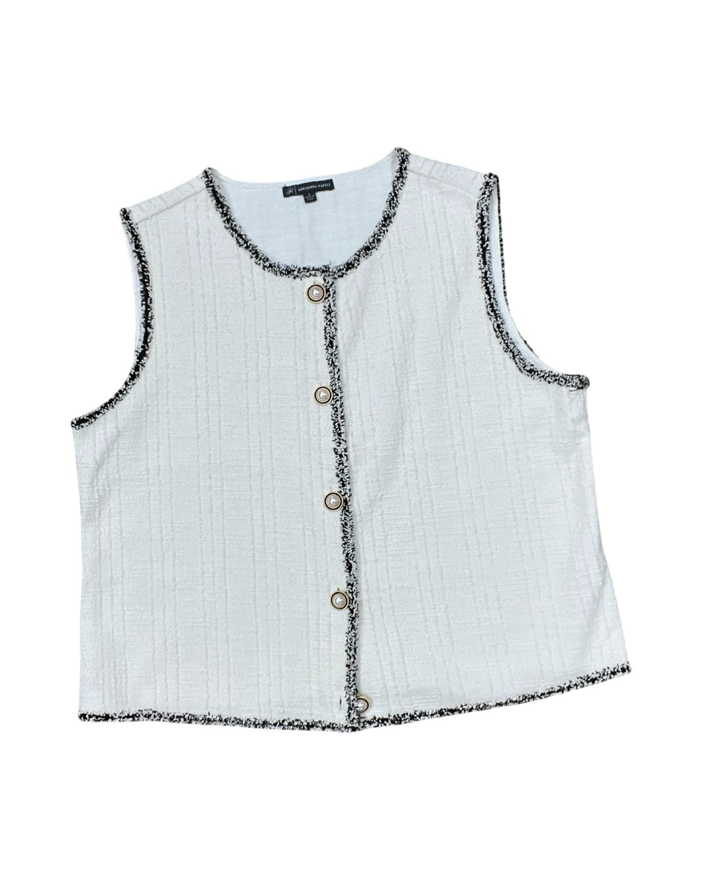 Vest Other By Adrianna Papell In Cream, Size:L