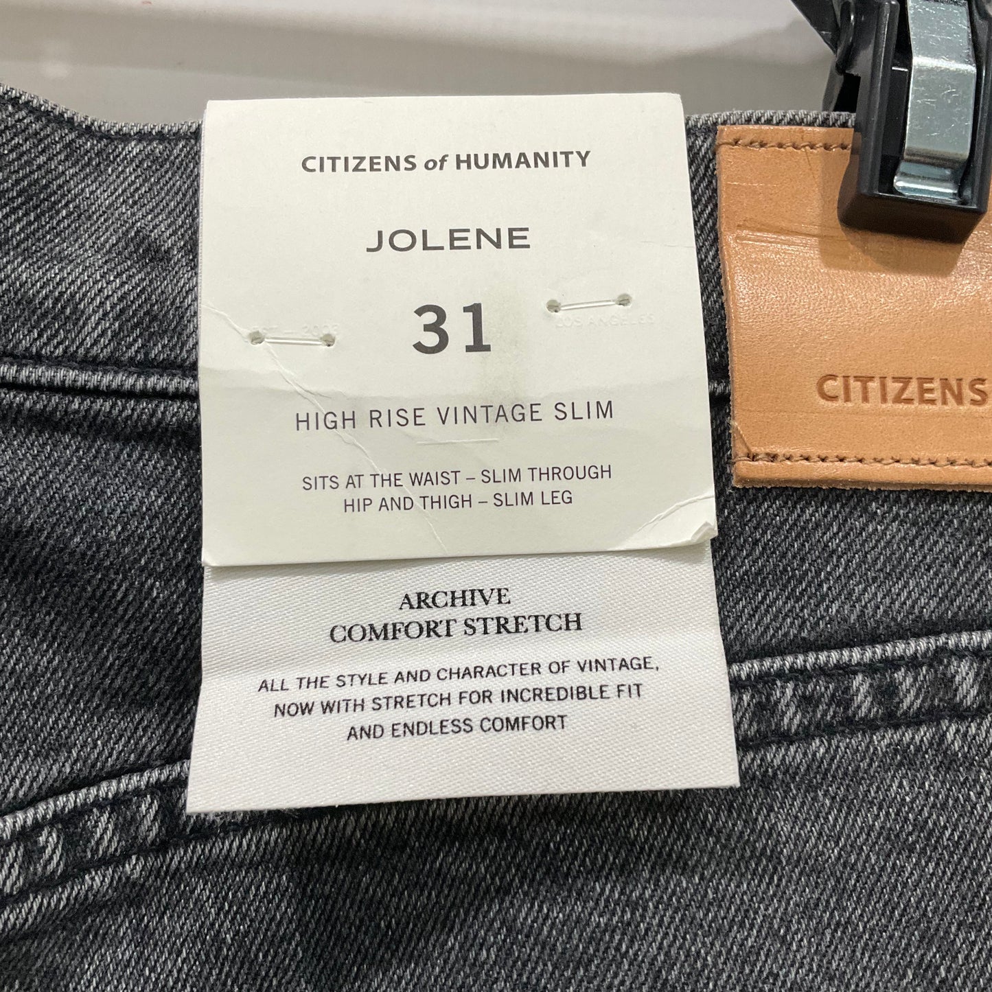 Black Denim Jeans Straight Citizens Of Humanity, Size 12