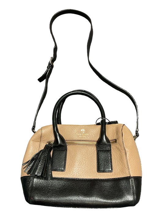 Crossbody Designer By Kate Spade In Black & Brown, Size:Medium