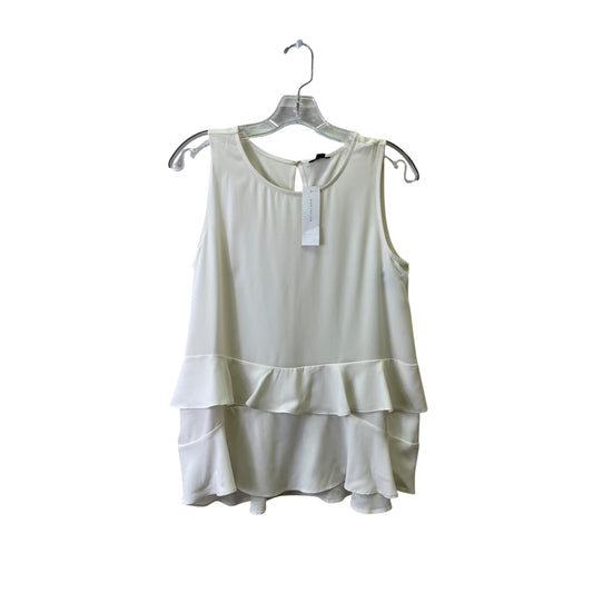 Top Sleeveless By Ann Taylor In Cream, Size:S