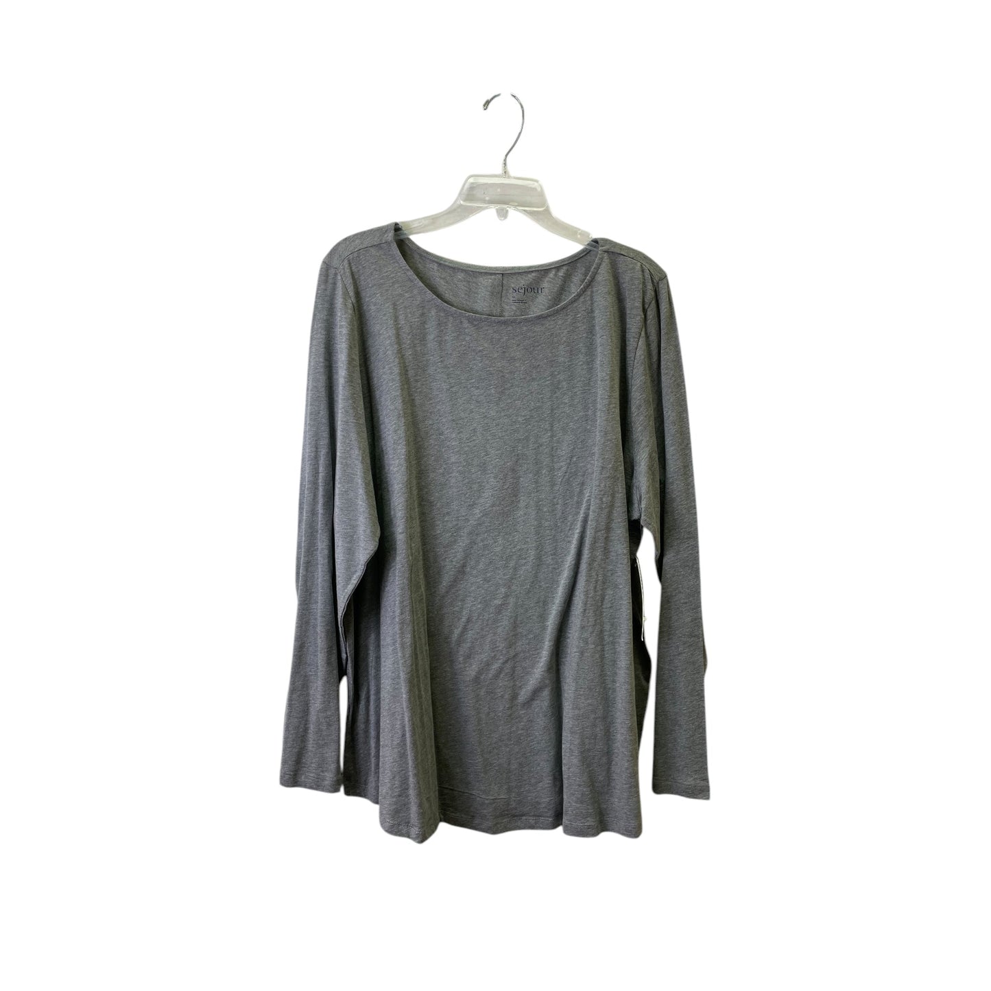 Top Ls Basic By Sejour In Grey, Size:3X