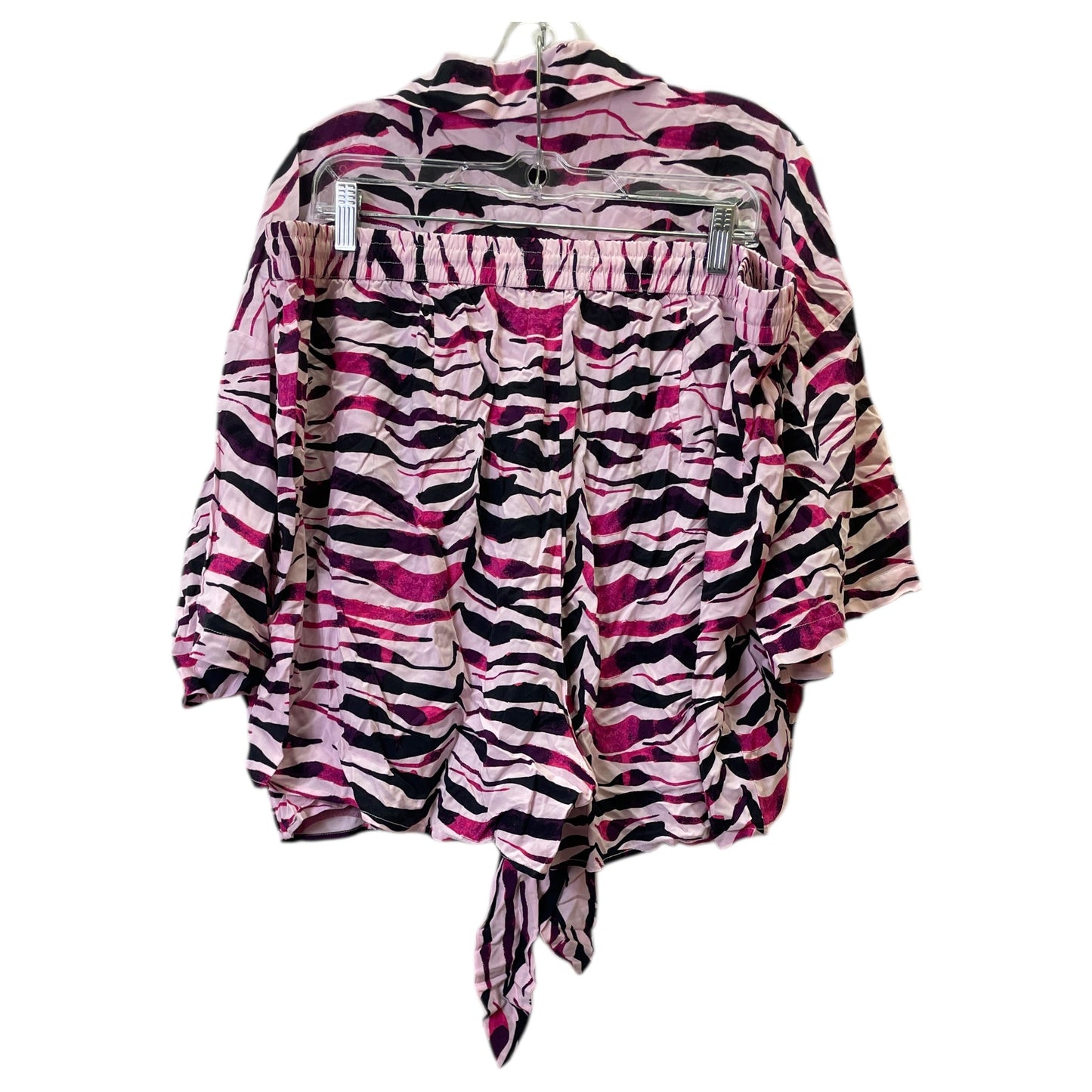 Shorts Set By Eloquii In Pink, Size:20