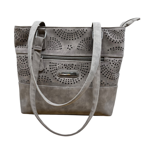 Handbag By Stone Mountain In Taupe, Size:Medium