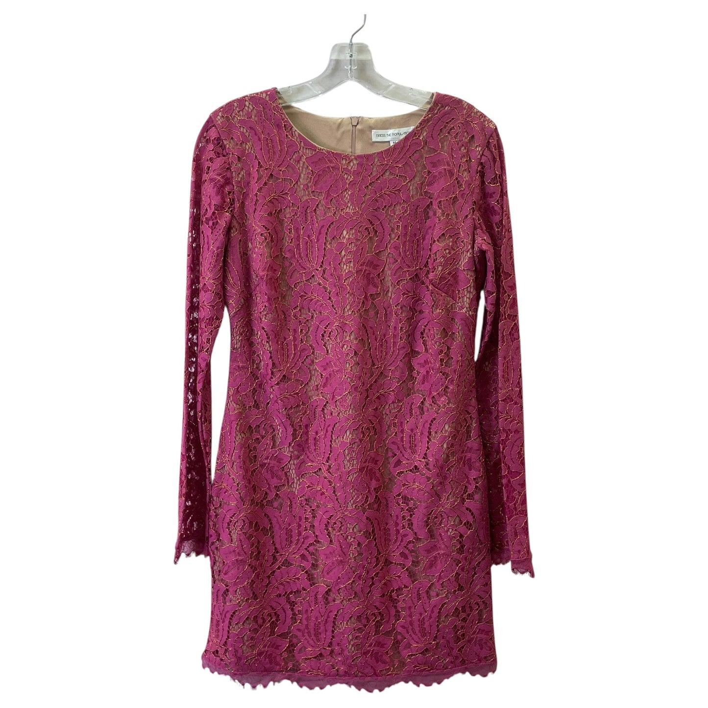 Dress Party Midi By Dress The Population In Pink, Size:M