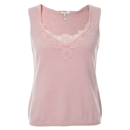 Wool, Cashmere, Silk Blend Sleeveless Sweater Designer By Escada In Pink, Size: 10