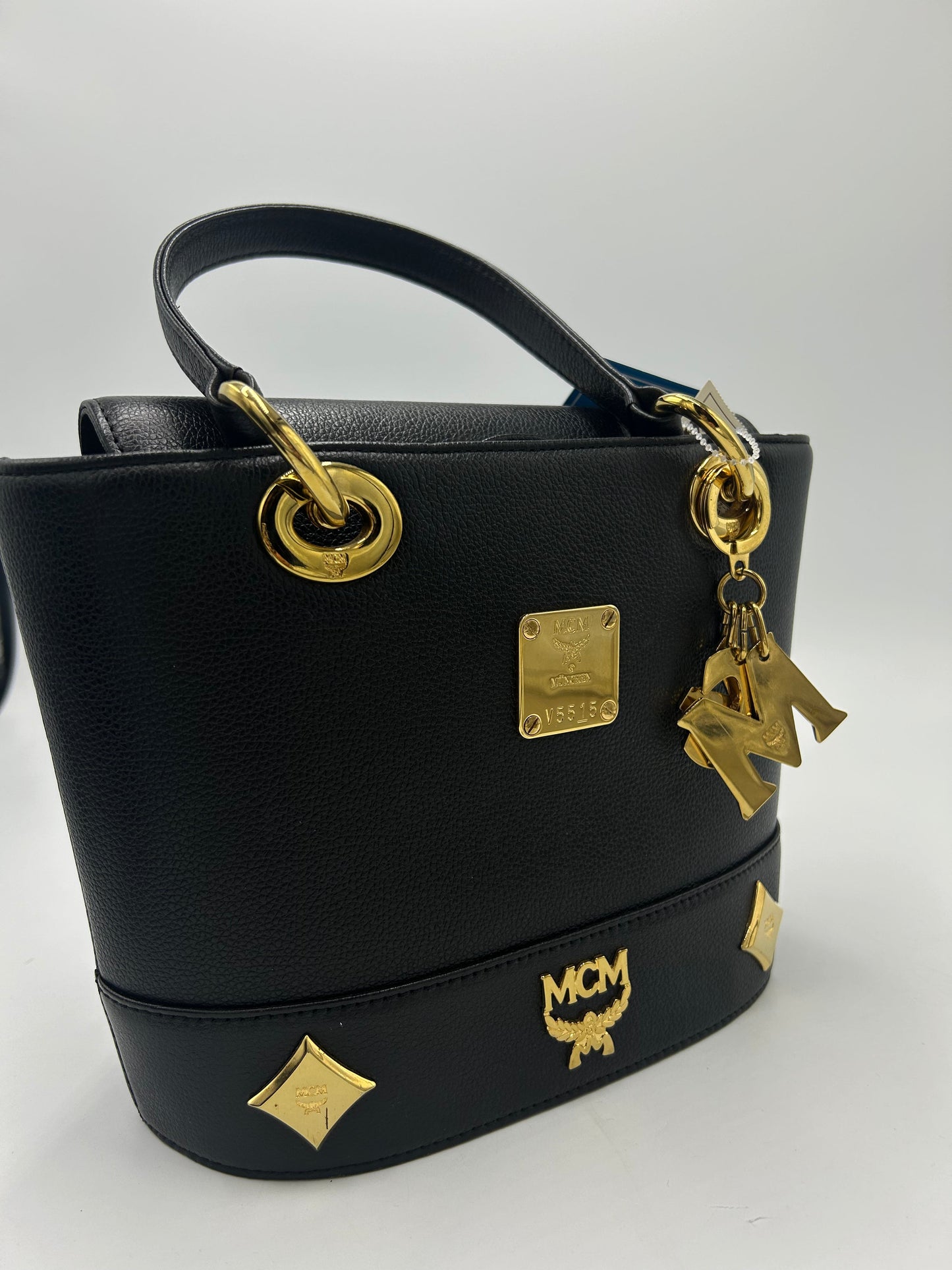 MCM Calfskin Studded Luxury Bag