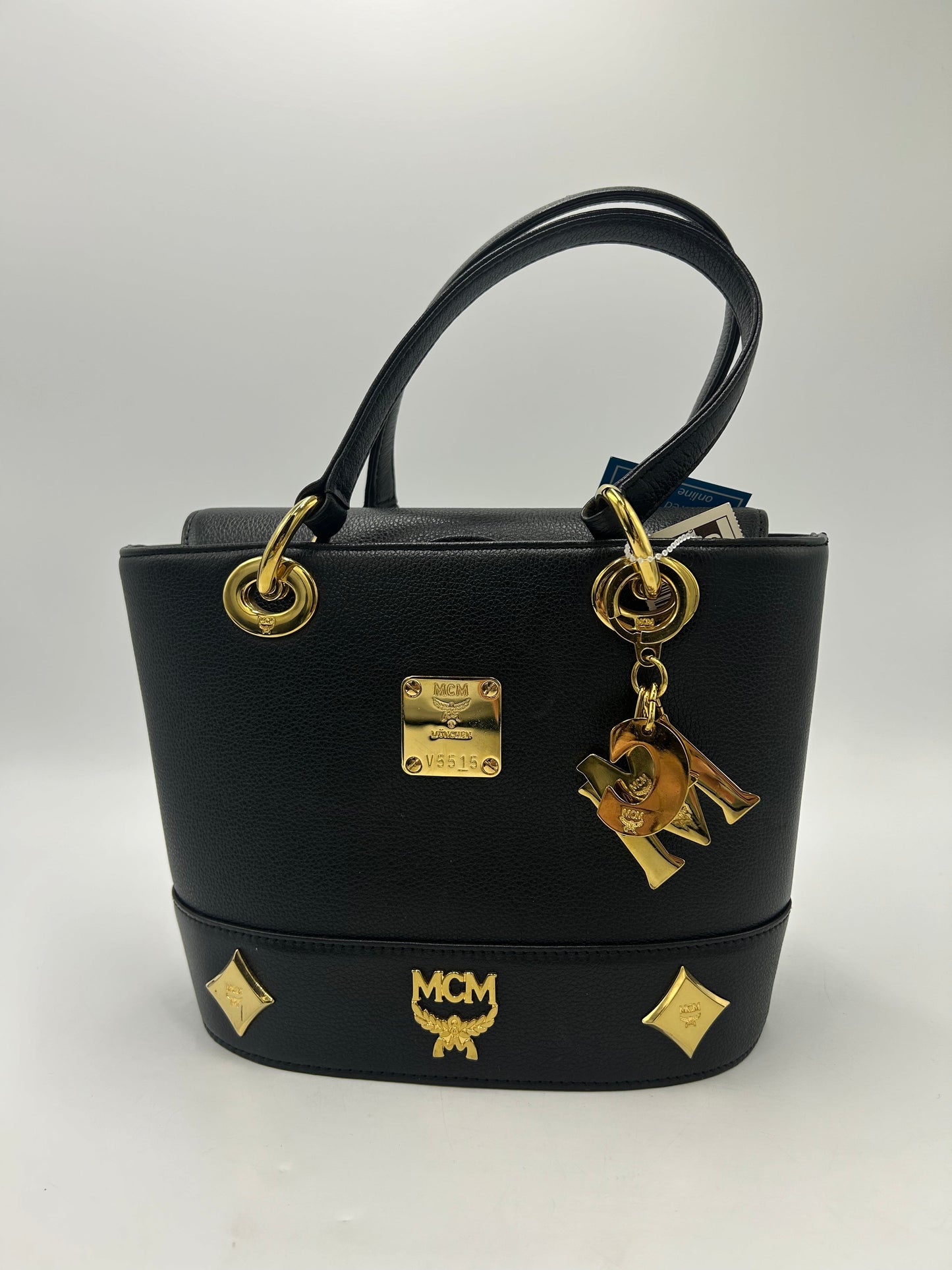 MCM Calfskin Studded Luxury Bag