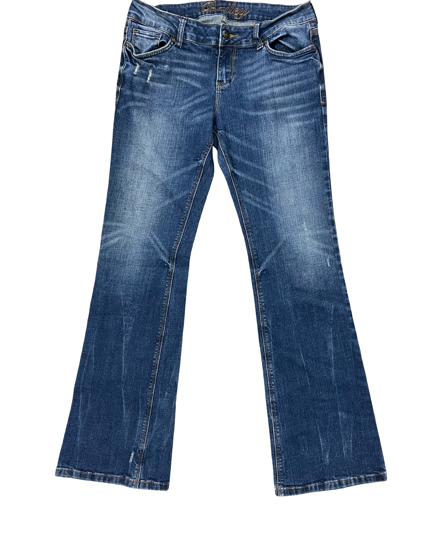 Jeans Flared By Delias In Blue Denim, Size:10