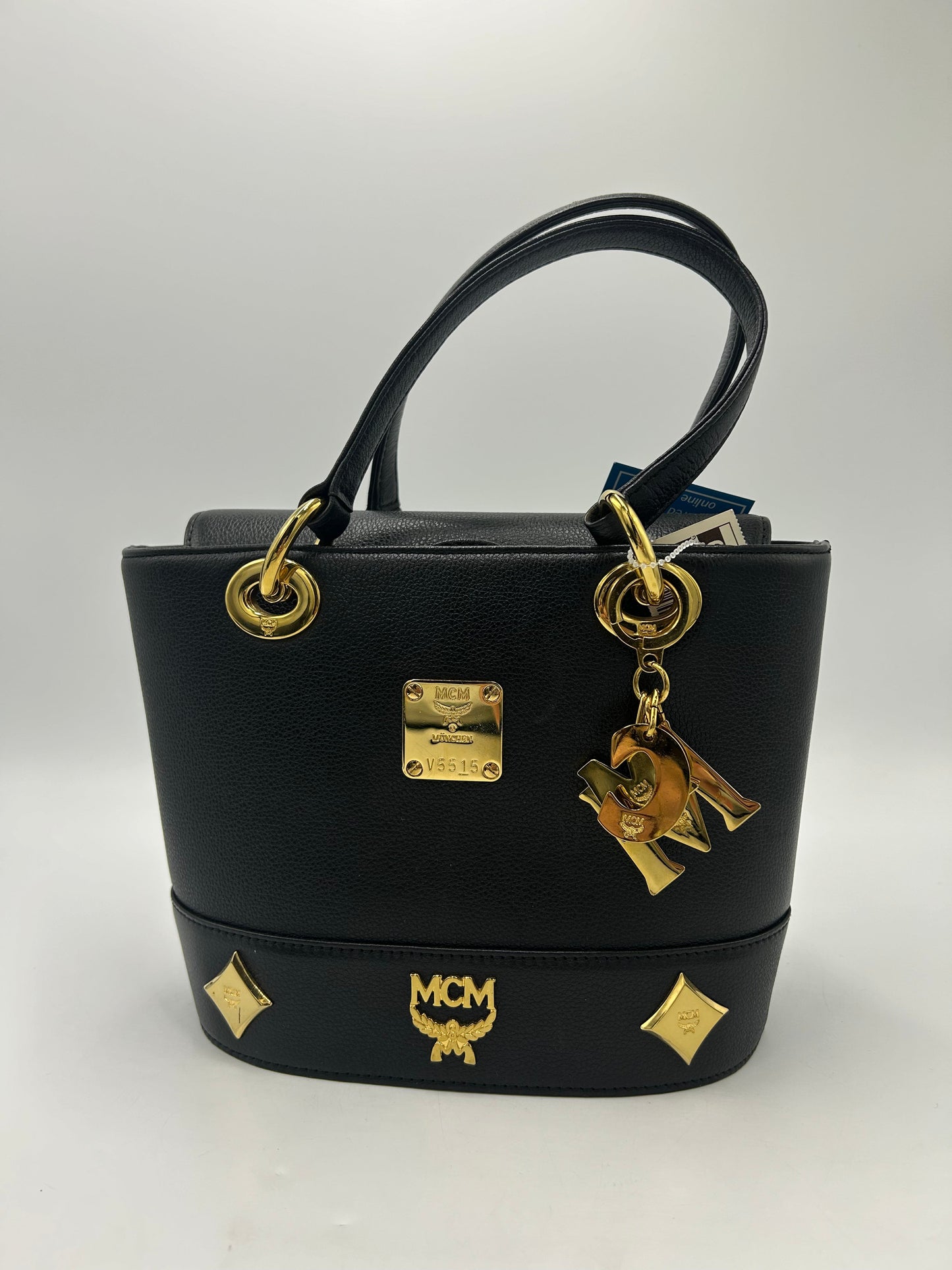 MCM Calfskin Studded Luxury Bag