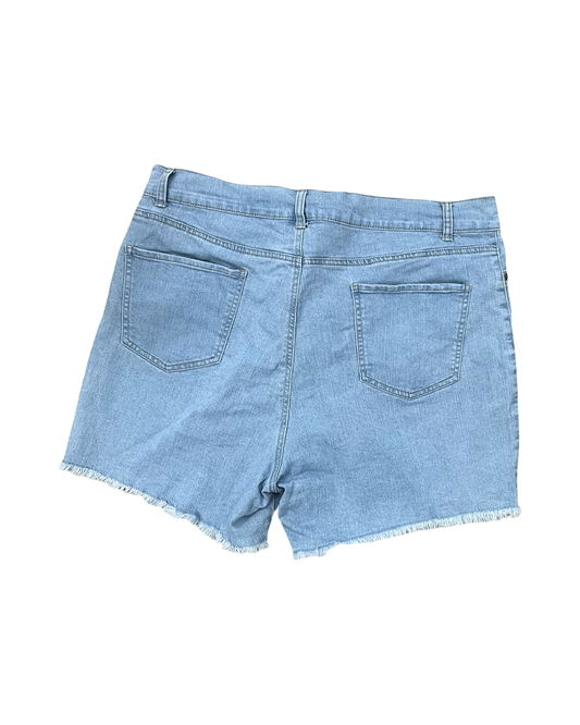 Shorts By Just Be In Blue Denim, Size:2X