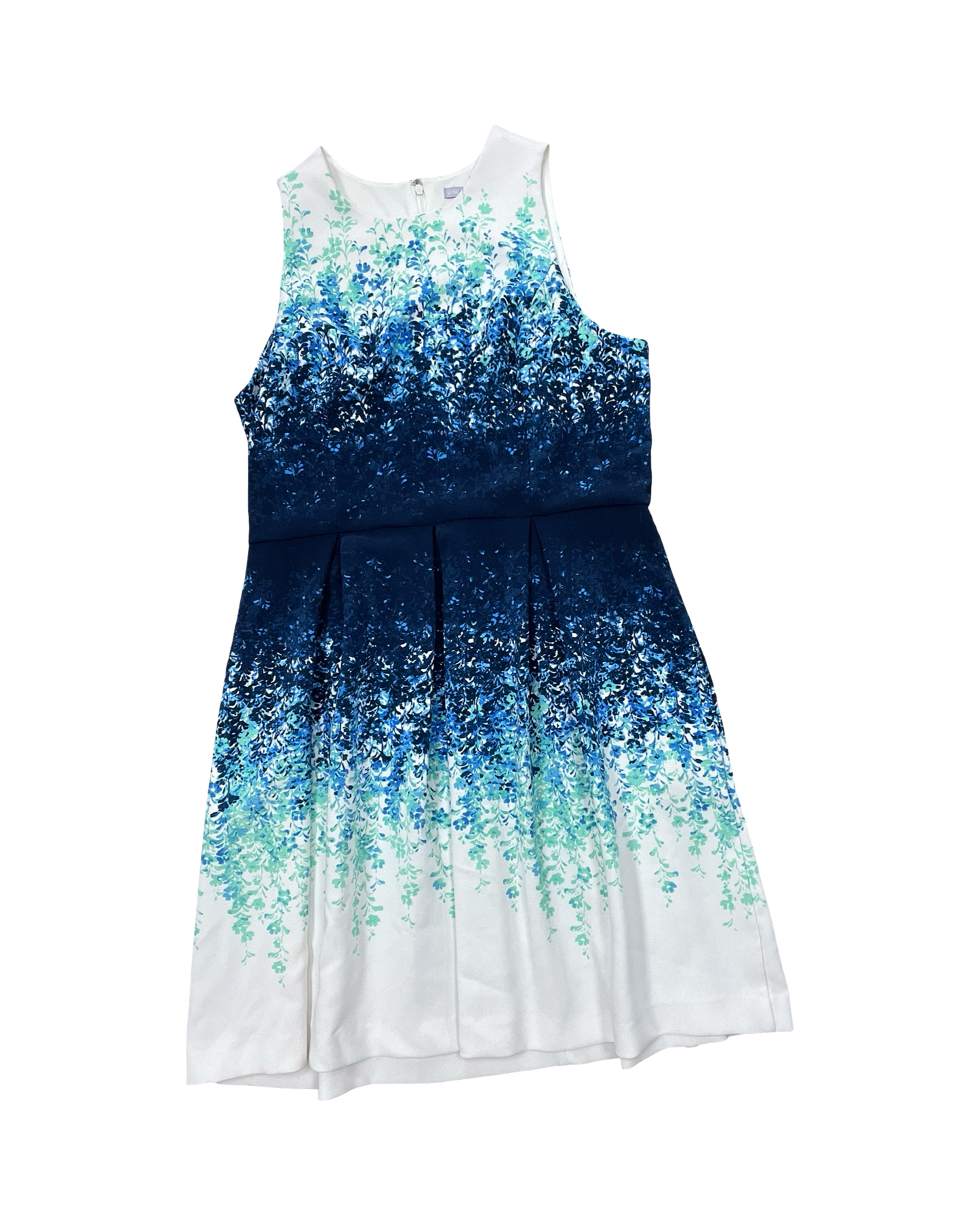 Dress Casual Midi By Luxe In Blue & White, Size:16