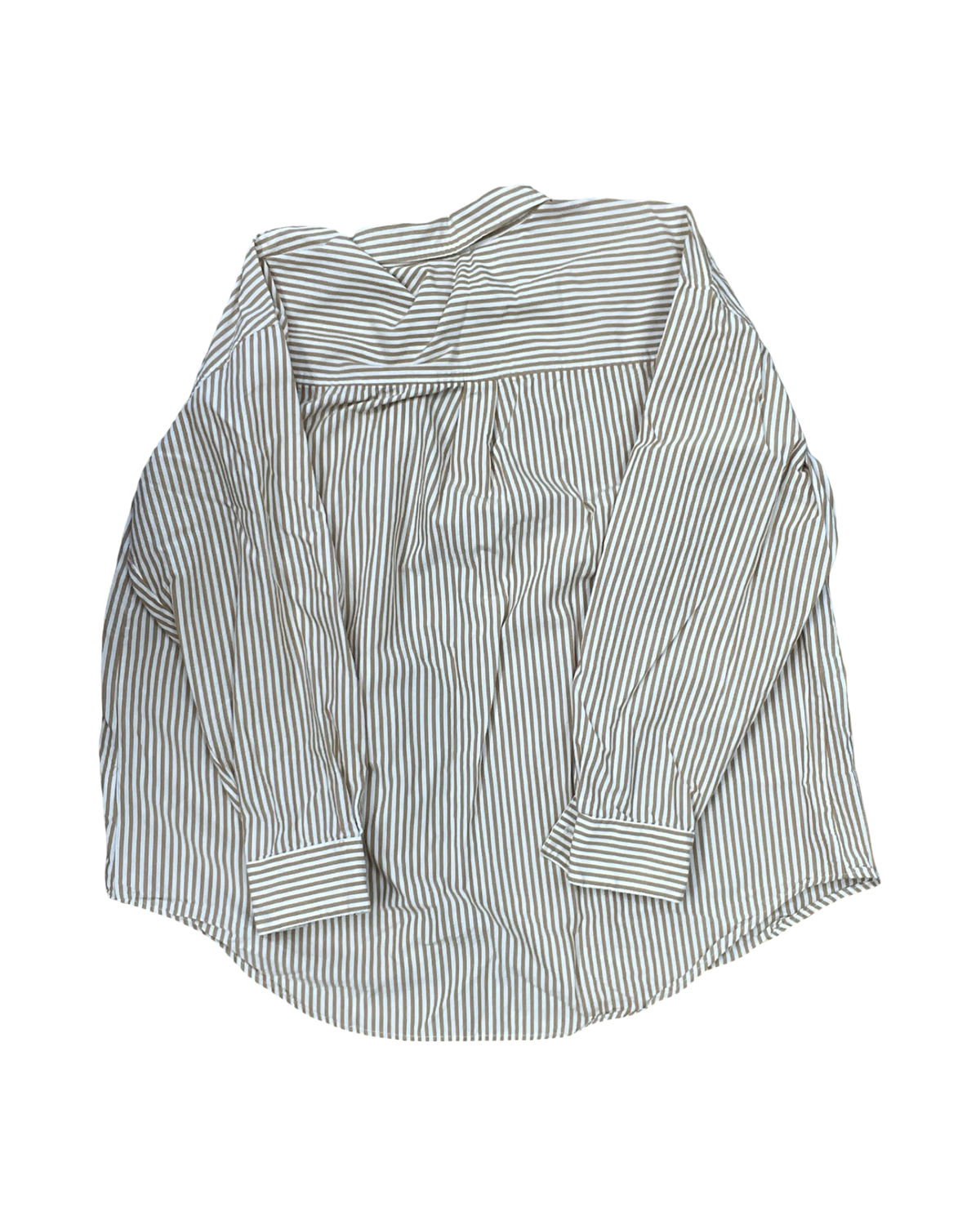 Blouse Ls By Nine West In Tan & White, Size:Xl