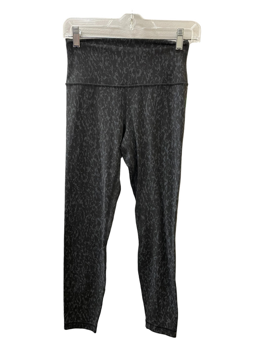 Athletic Leggings By Lululemon In Grey, Size:6