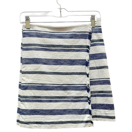 Skirt Mini & Short By Loft In Blue & White, Size:0