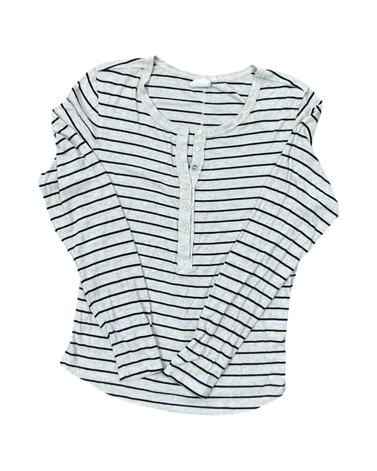 Top Ls By White Crow In Black & Cream, Size:Xl