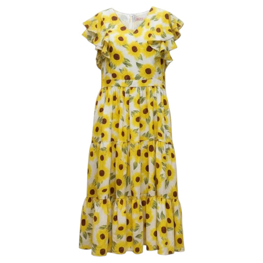 Trixie Maxi Dress By Ivy City Co In Sunflower Print, Size: 20