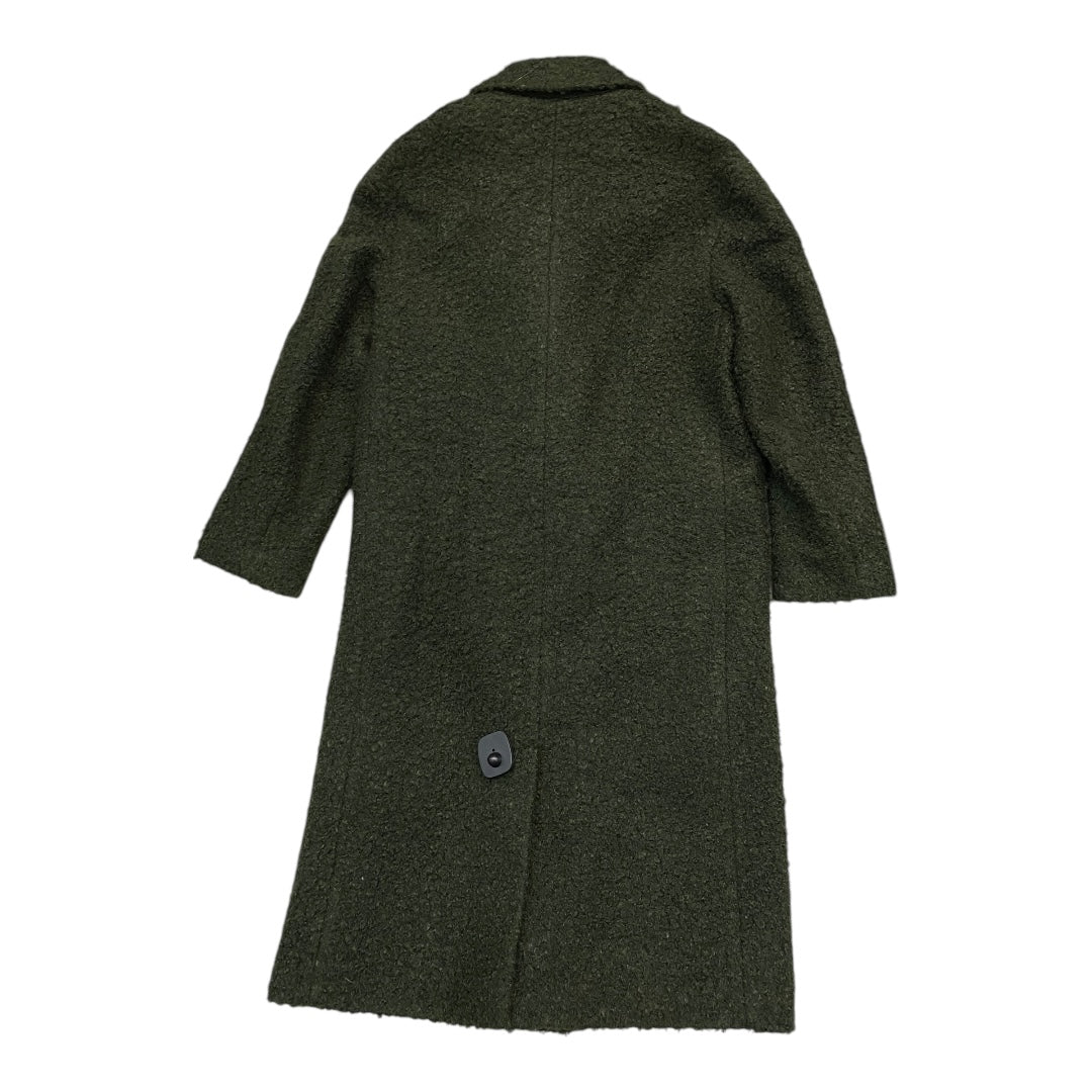 Coat Peacoat By Topshop In Green, Size:4