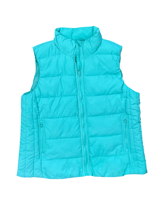 Vest Puffer & Quilted By Laura Scott In Green, Size:L