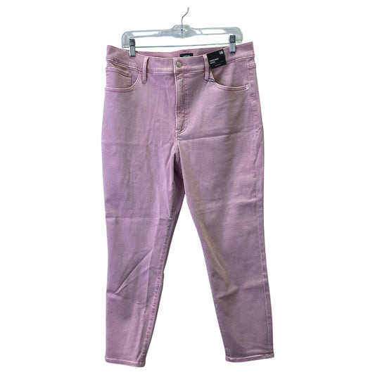 Jeans Skinny By Express In Pink Denim, Size:14