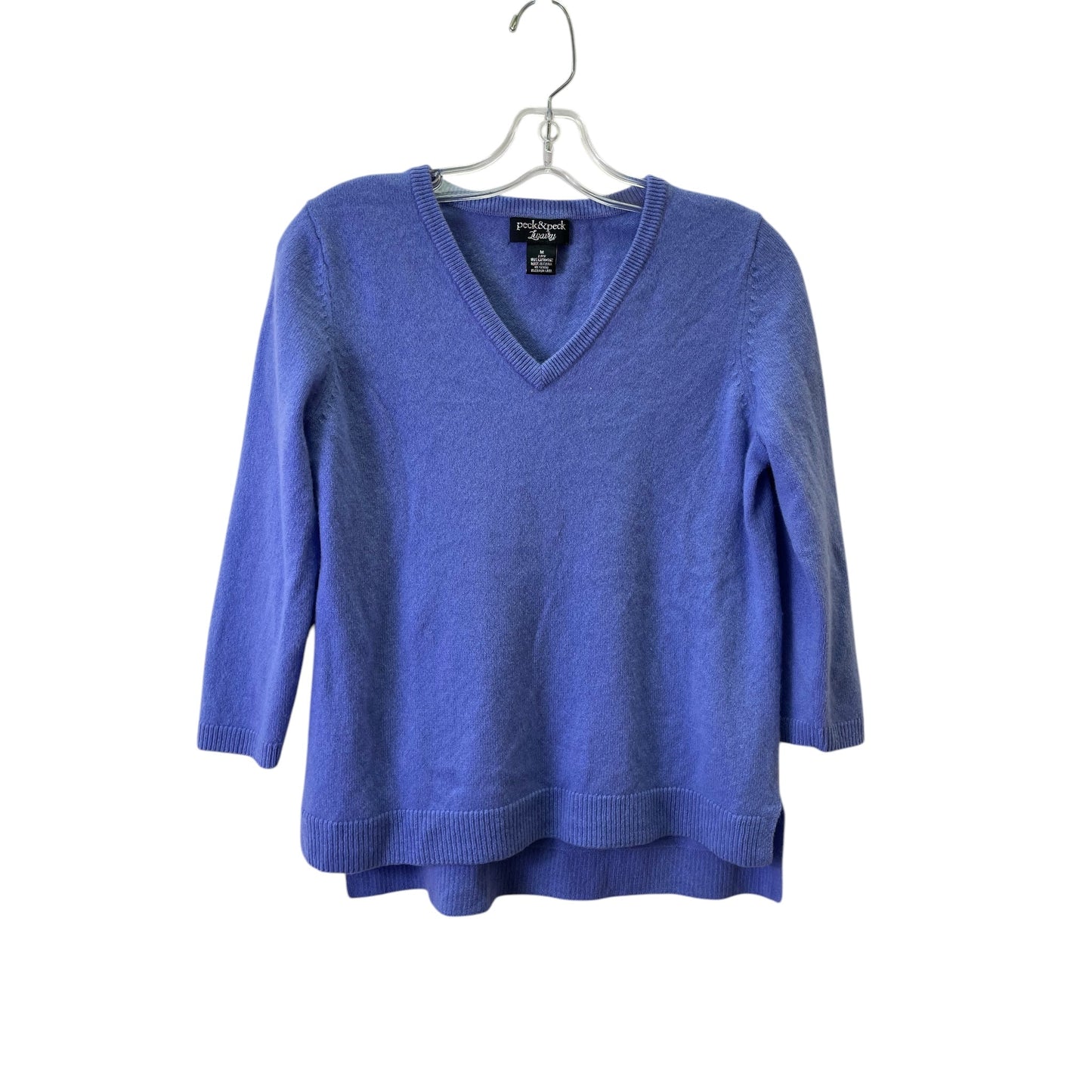 Sweater Cashmere By Peck And Peck In Blue, Size:M