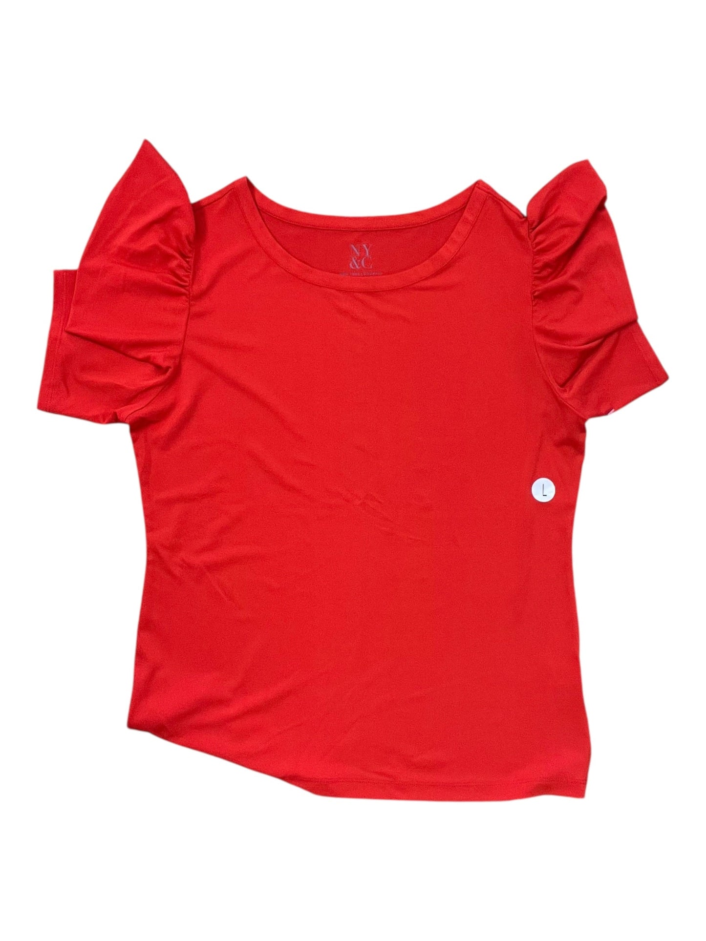 Top Sleeveless By New York And Co In Red, Size:L