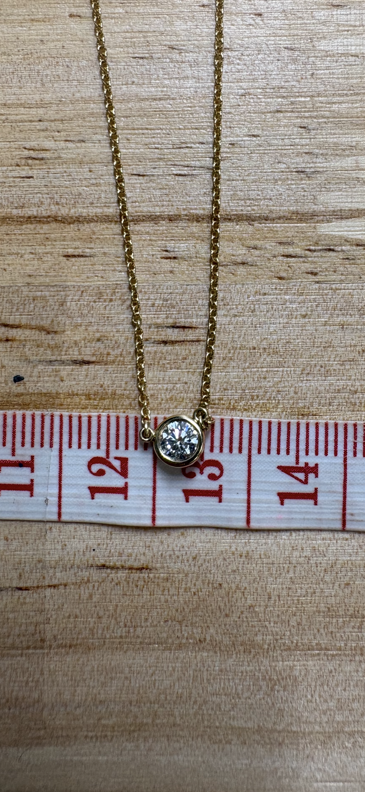 Tiffany & Company 18k Gold Diamond By The Yard Luxury Necklace