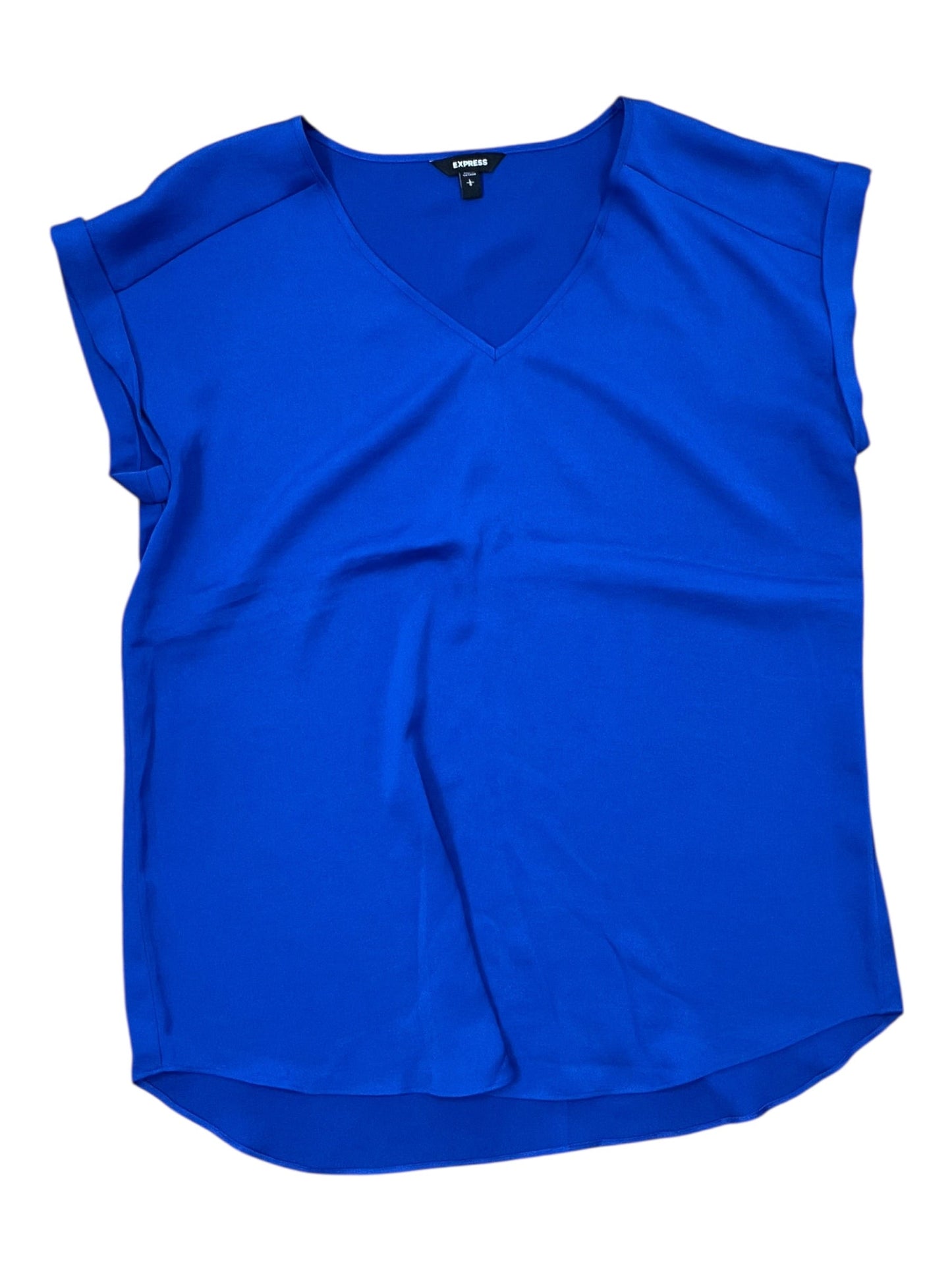 Top Sleeveless By Express In Blue, Size:L
