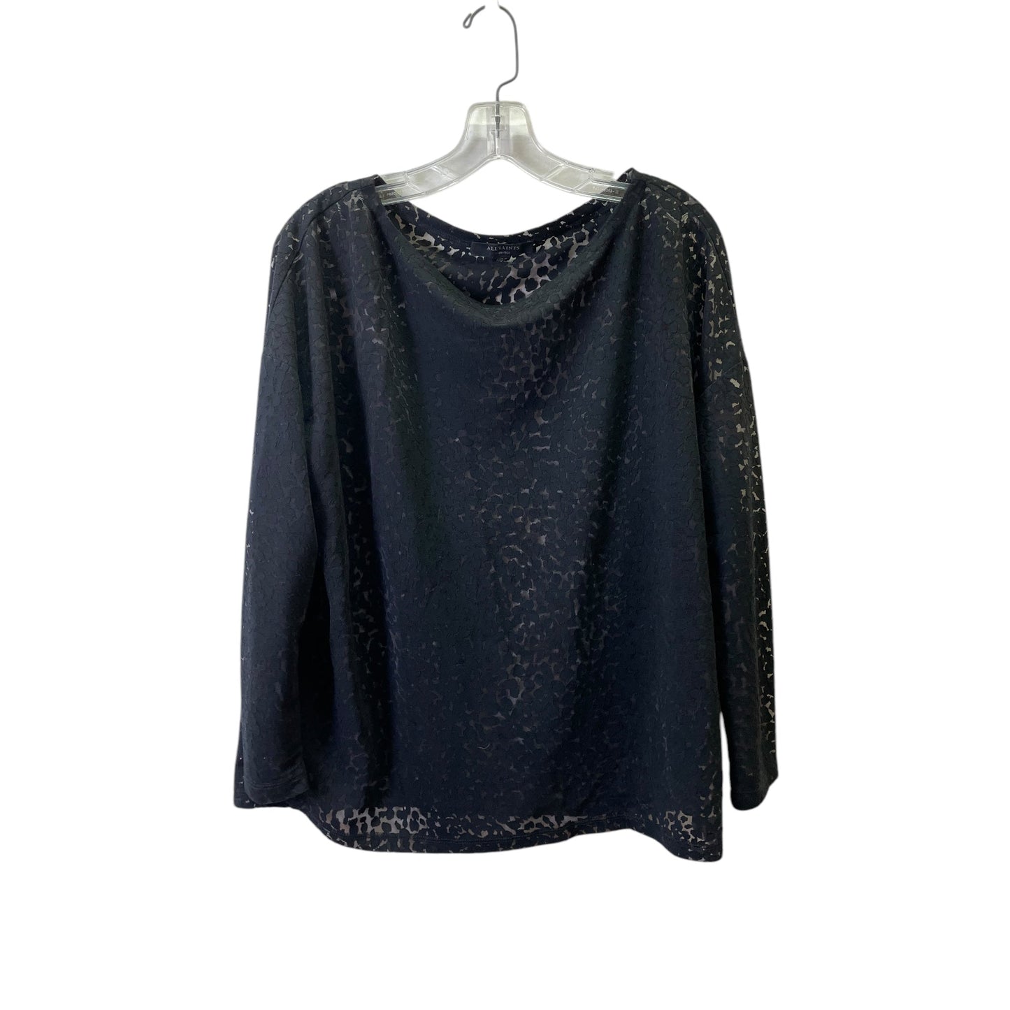 Top 3/4 Sleeve Designer By All Saints In Black, Size:Xs