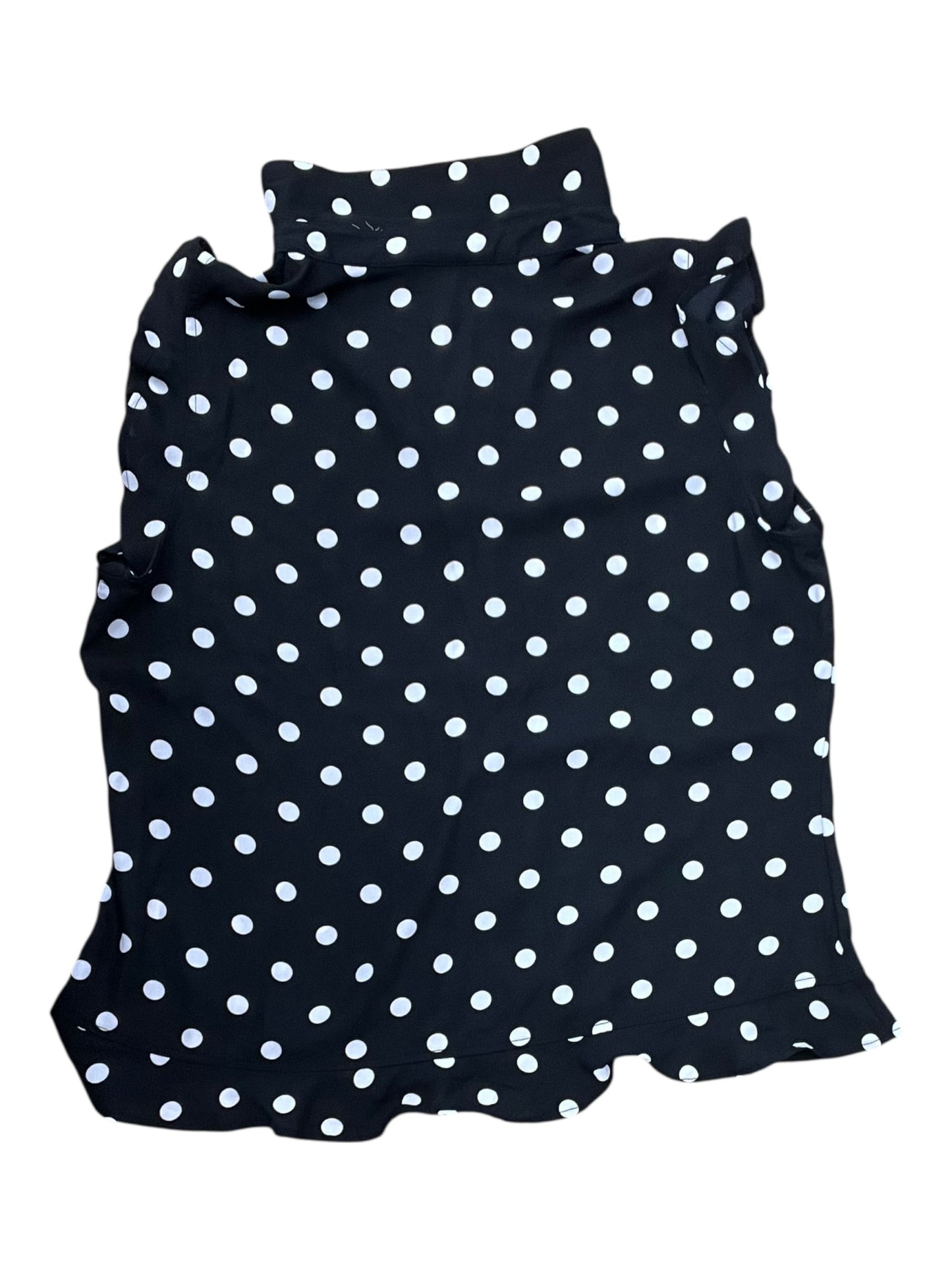 Blouse Sleeveless By New York And Co In Black & White, Size:L