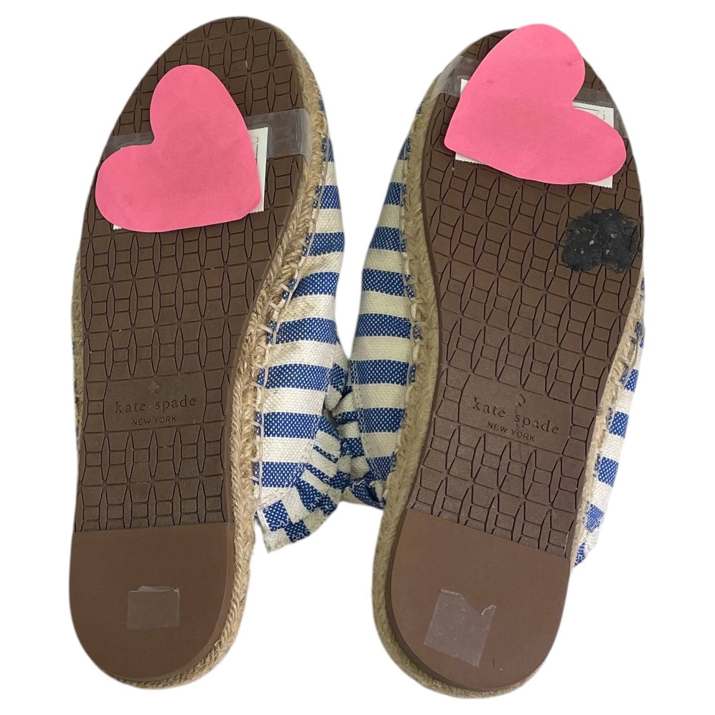 Shoes Designer By Kate Spade In Blue & White, Size:8