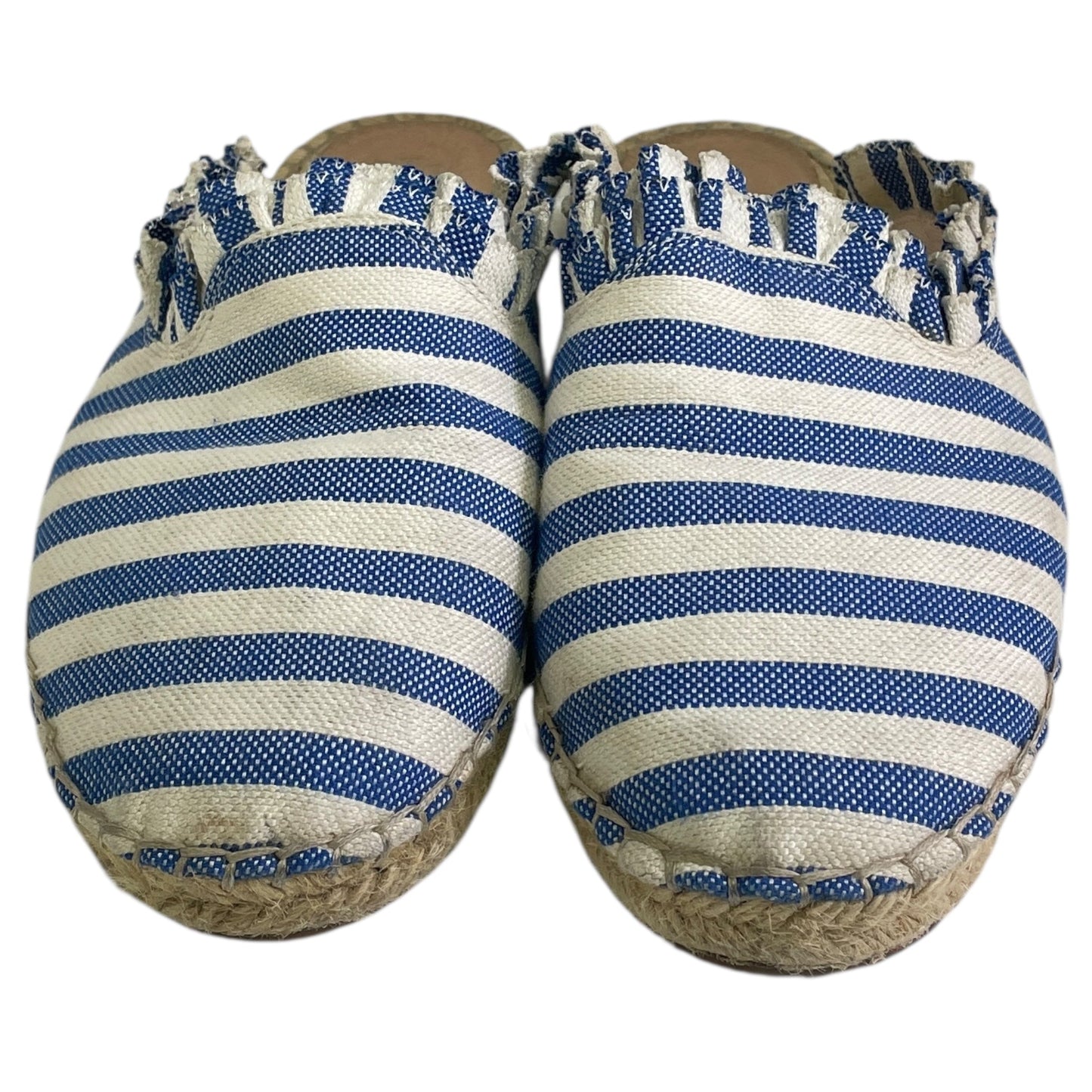 Shoes Designer By Kate Spade In Blue & White, Size:8