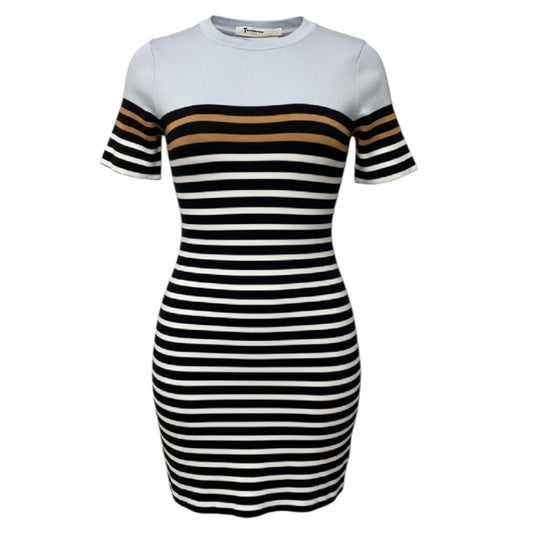 Knit Dress Luxury Designer By T Alexander Wang In Striped Pattern, Size: M