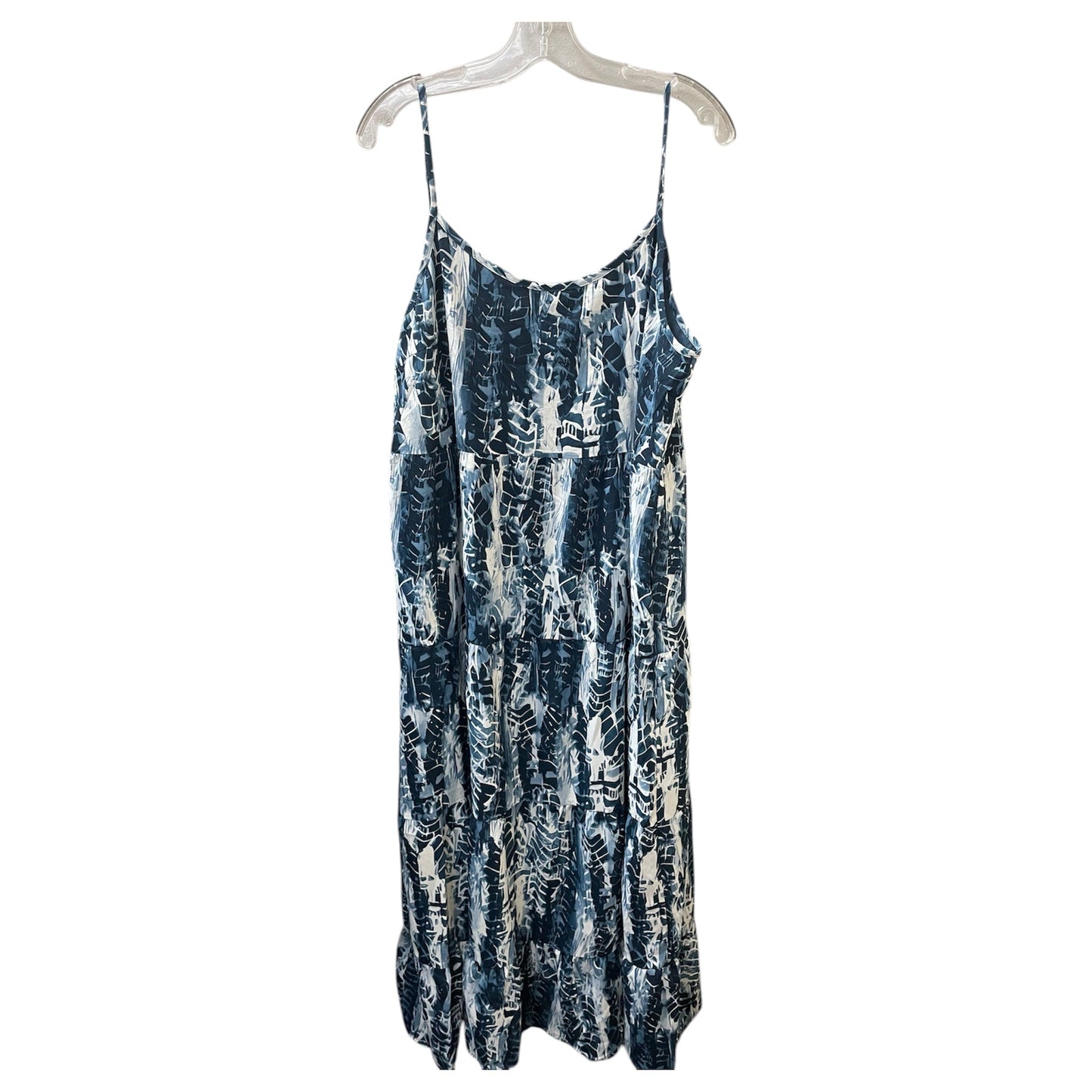 Dress Casual Maxi By Fashion In Blue & White, Size:Xl