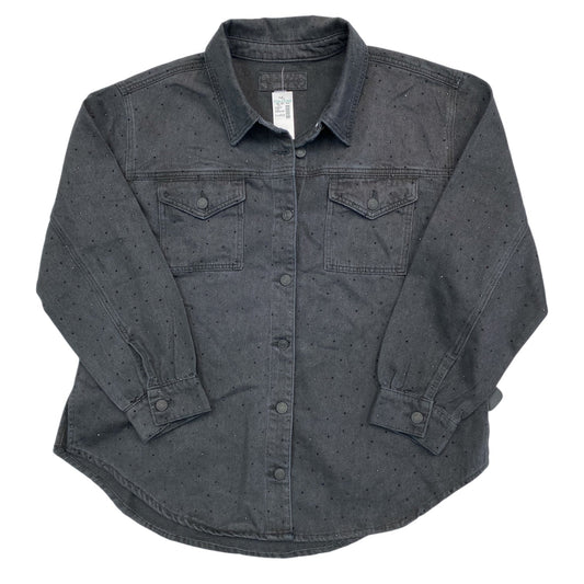 Jacket Denim By Maurices In Black Denim, Size:Xl