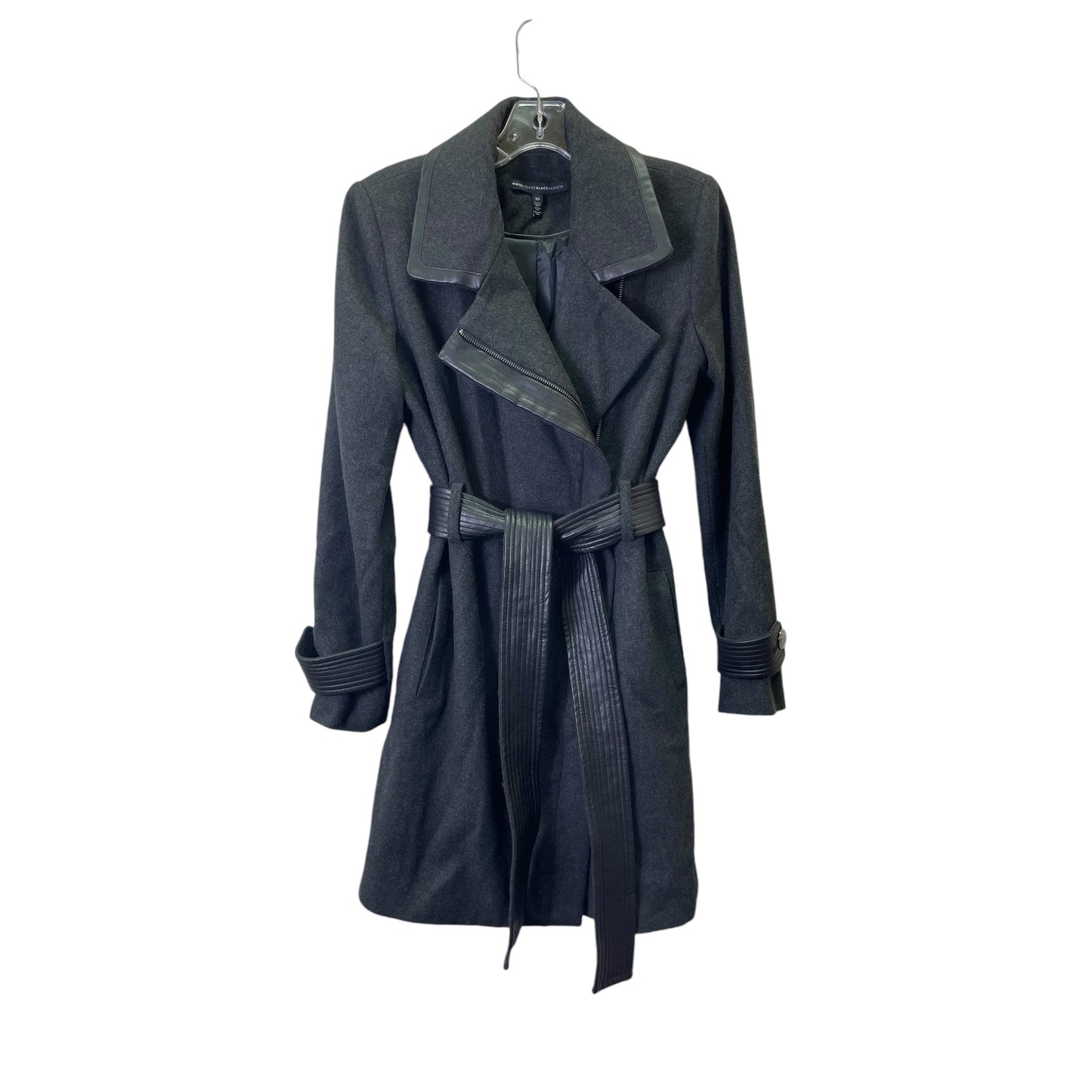 Coat Peacoat By White House Black Market In Grey, Size:Xs