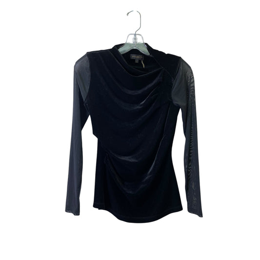 Top Ls By Donna Karan In Black, Size:Xs