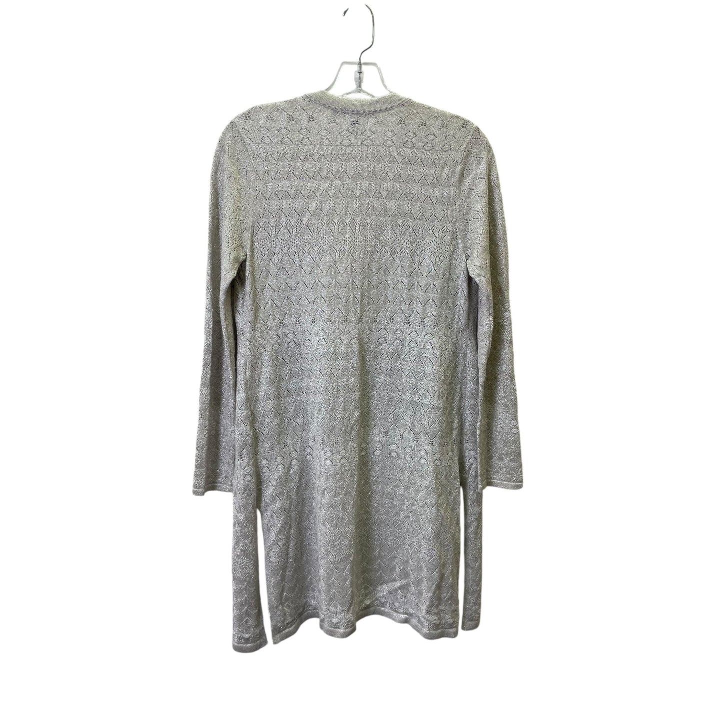 Sweater Cardigan By White House Black Market In Silver, Size:S