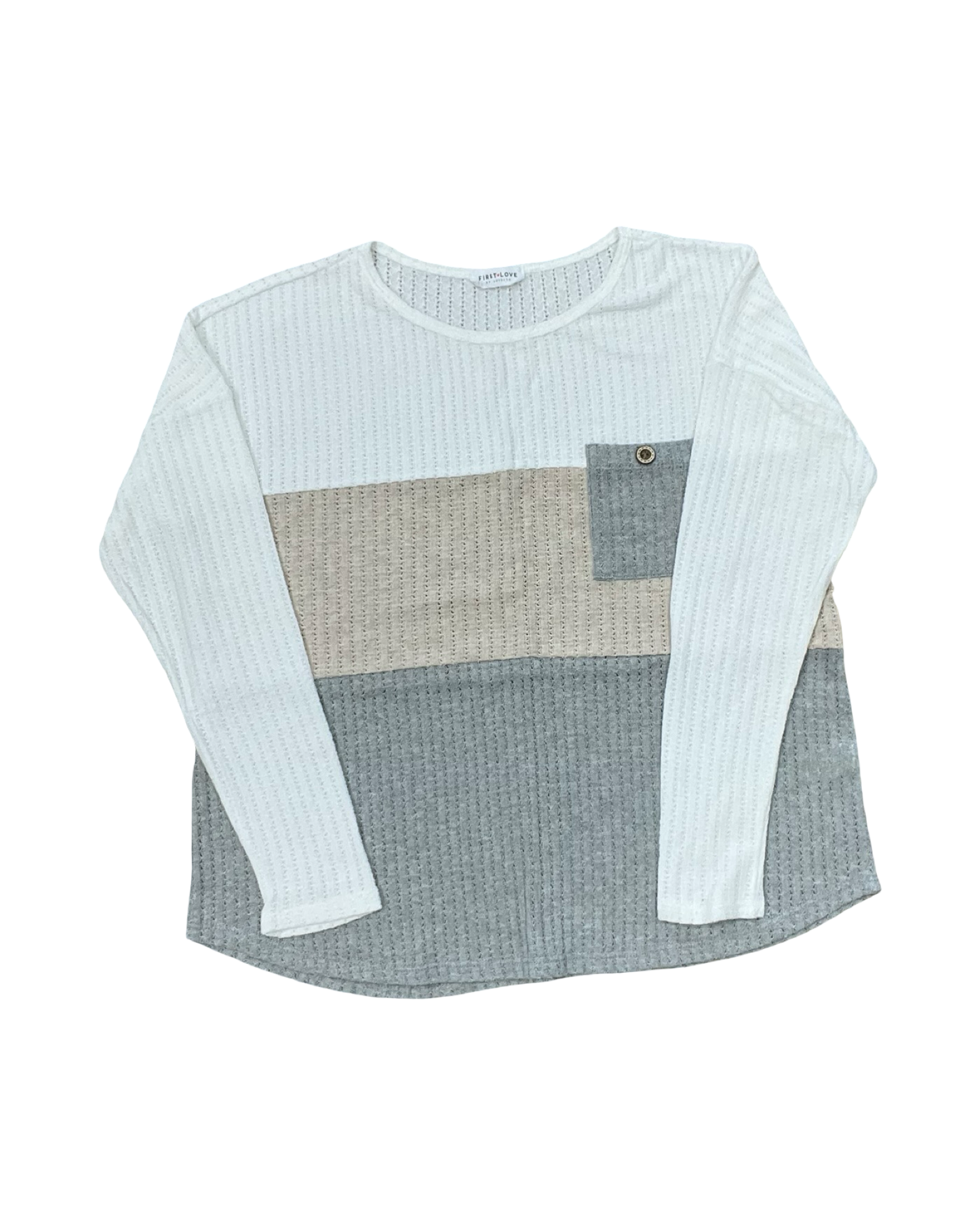 Sweater By First Love In Brown & Cream, Size:S