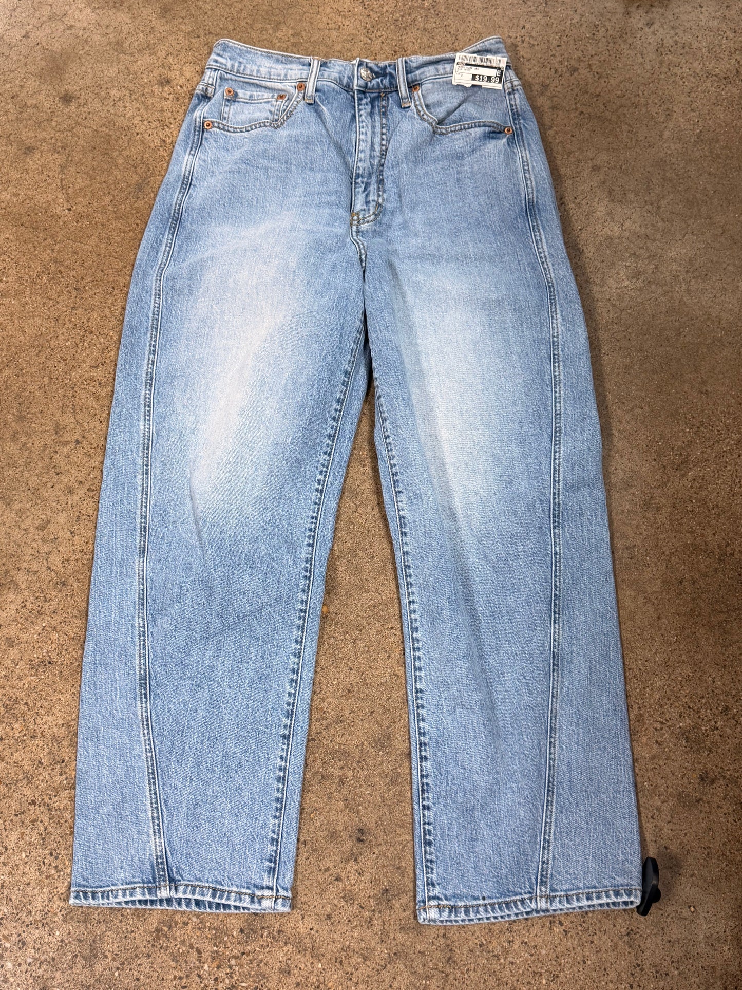 Jeans Wide Leg By Daze In Blue Denim, Size:2