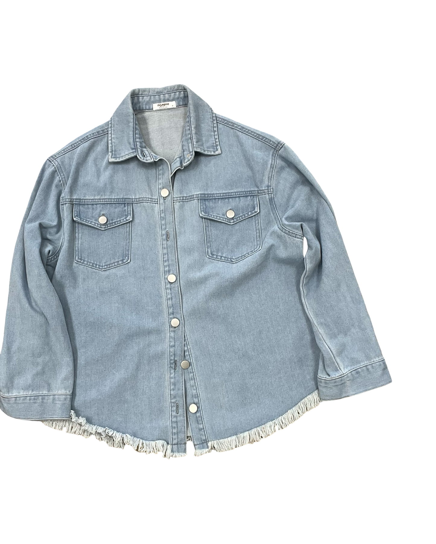 Jacket Denim By Zeagoo In Blue Denim, Size:M