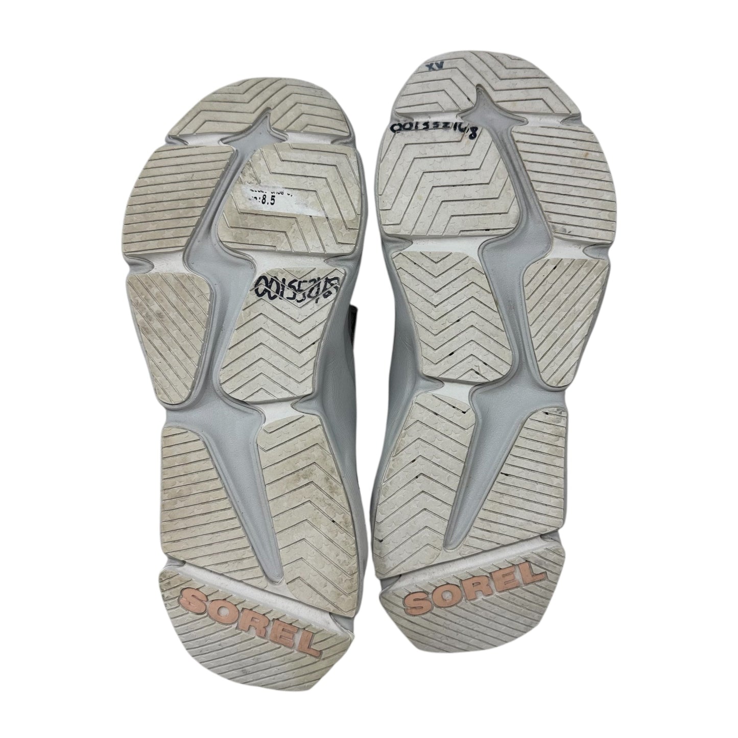 Kinetic RNEGD Shoes Athletic By Sorel In Grey & Pink, Size: 8.5