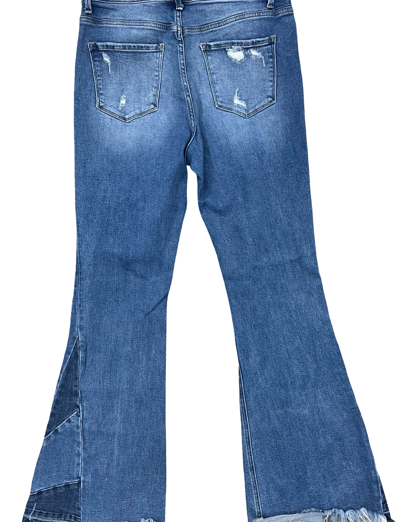 Jeans Flared By Vervet In Blue Denim, Size:12