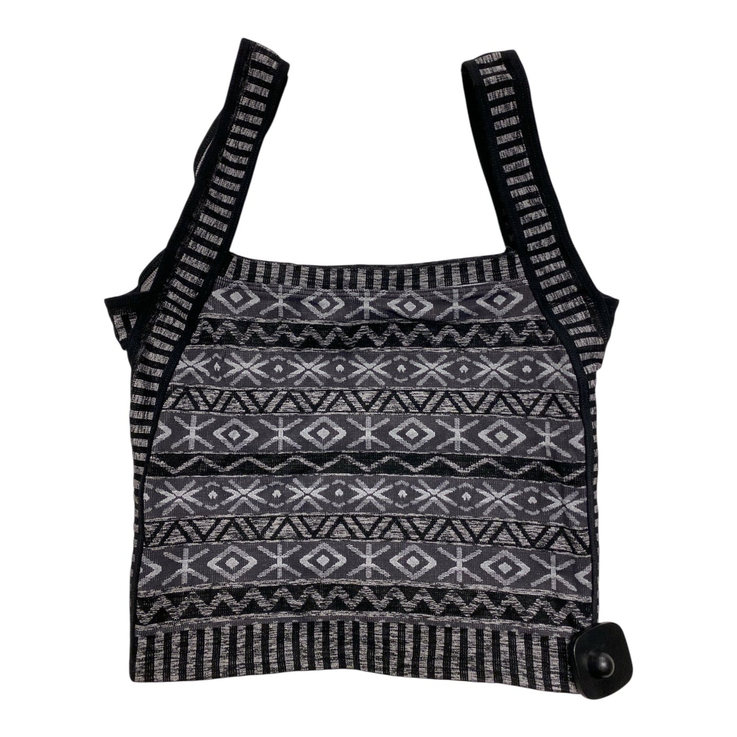Athletic Bra By Free People In Black & Grey, Size:M