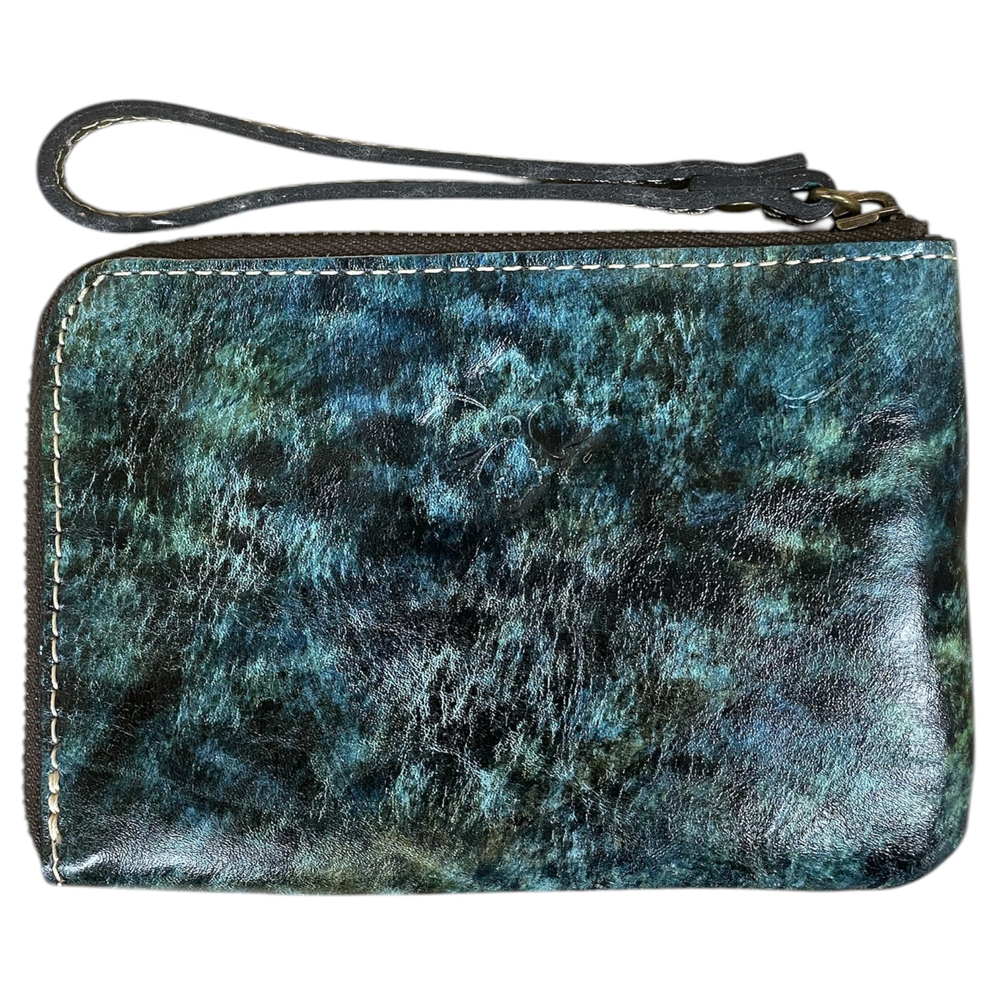 Wristlet Designer By Patricia Nash In Green & Orange, Size:Small