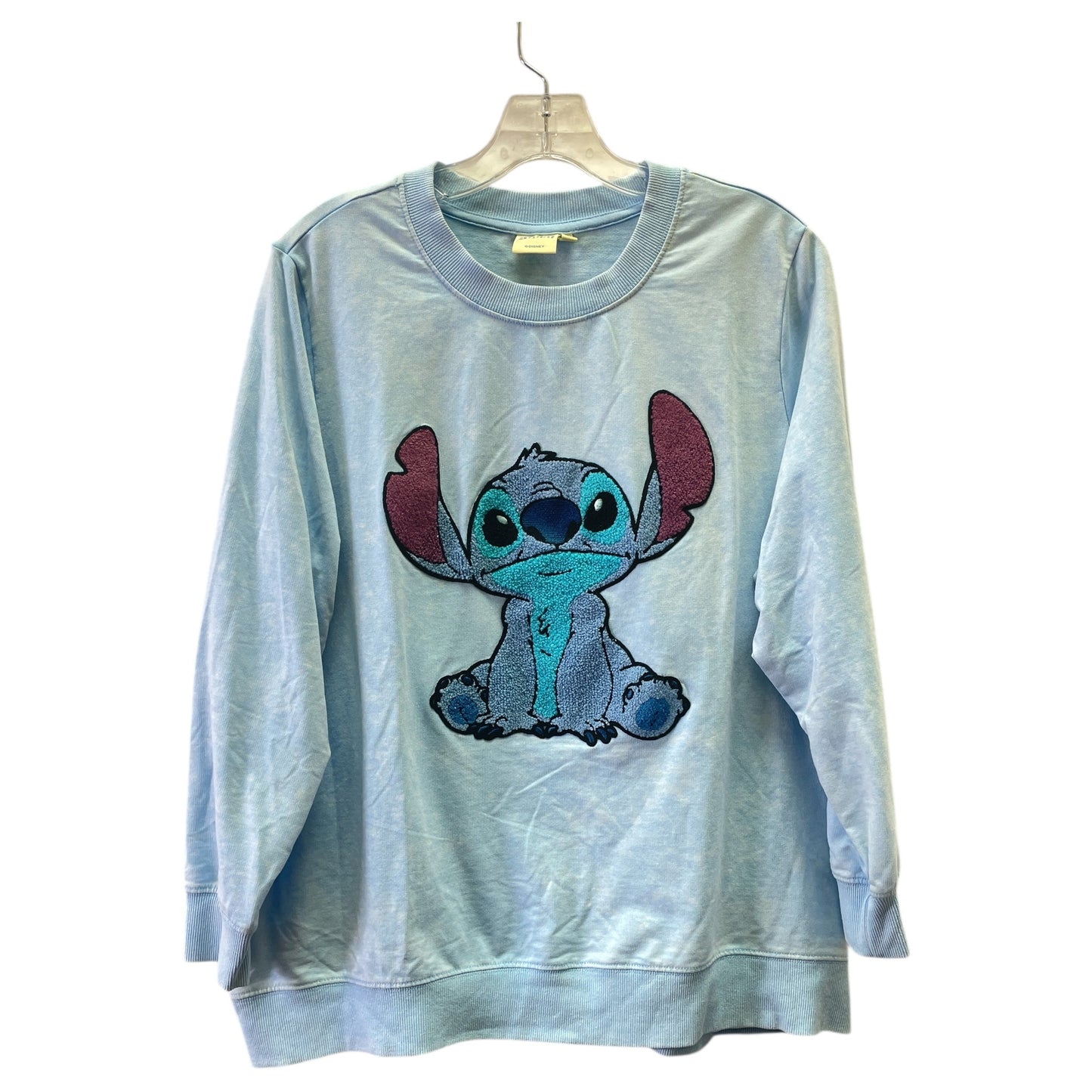 Top Long Sleeve By Disney In Blue, Size: 1x