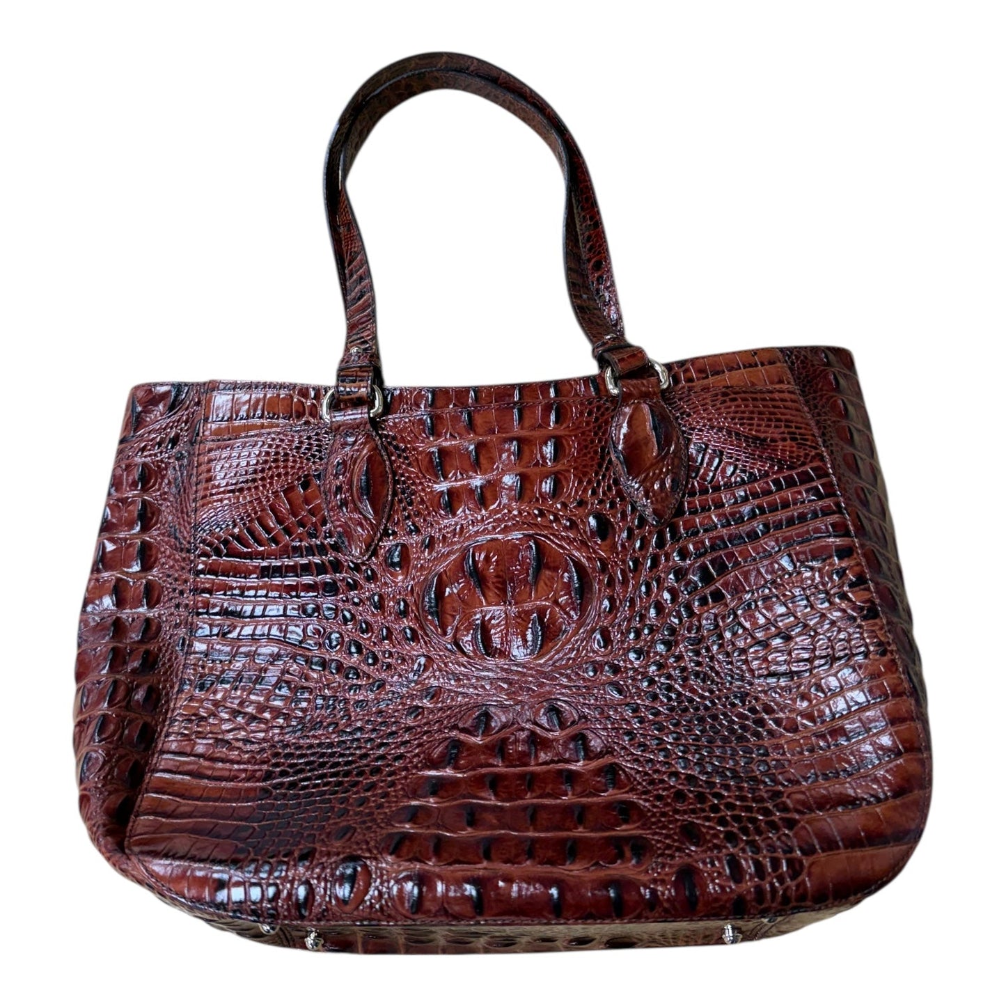 Handbag Designer By Brahmin In Brown, Size:Medium