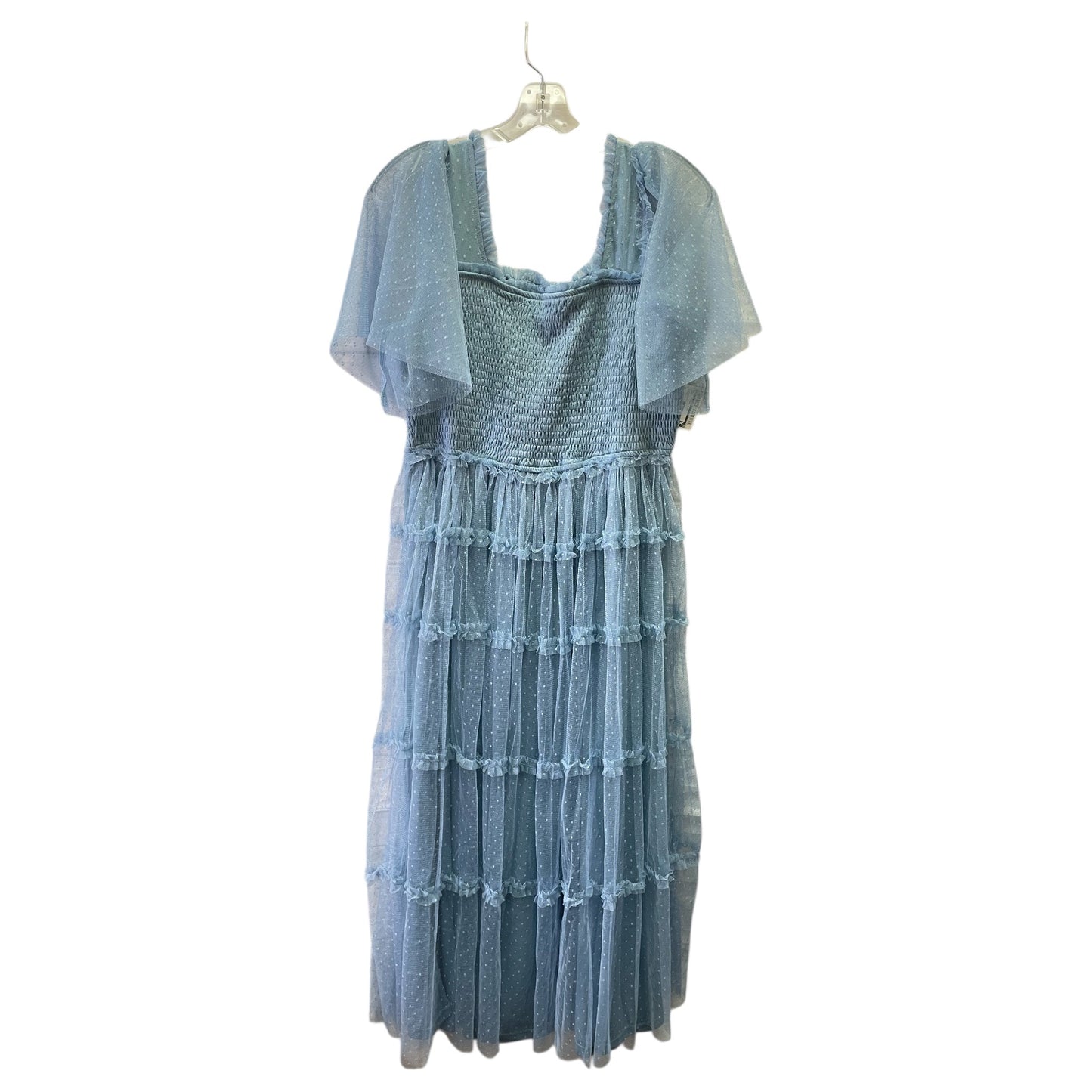 Dress Casual Midi By Baltic Born In Blue, Size:Xl